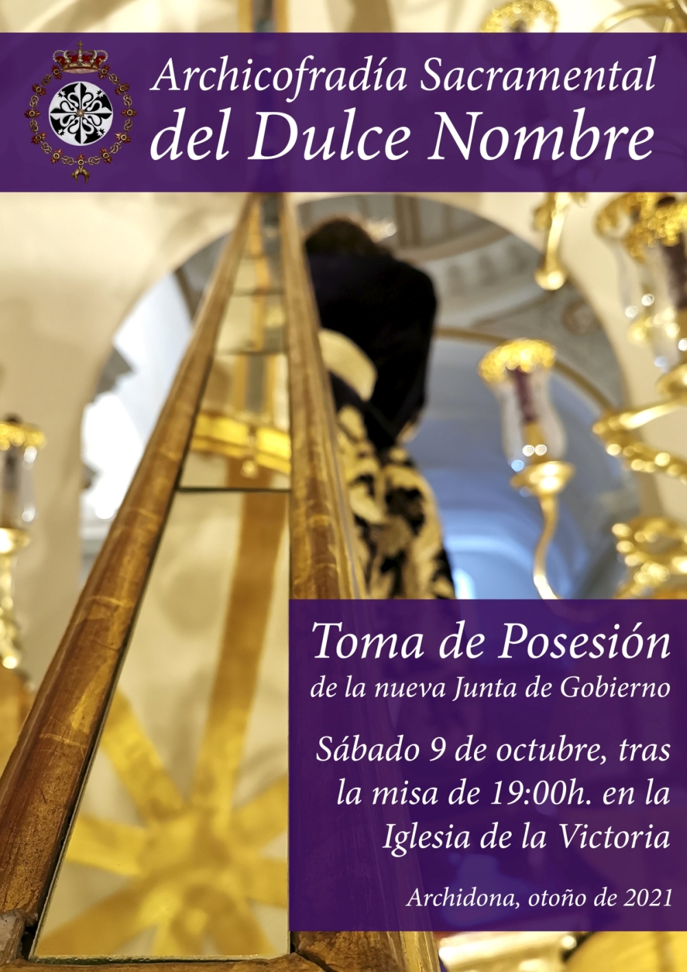 Toma de posesión de la nueva Junta – Archicofradía del Dulce Nombre